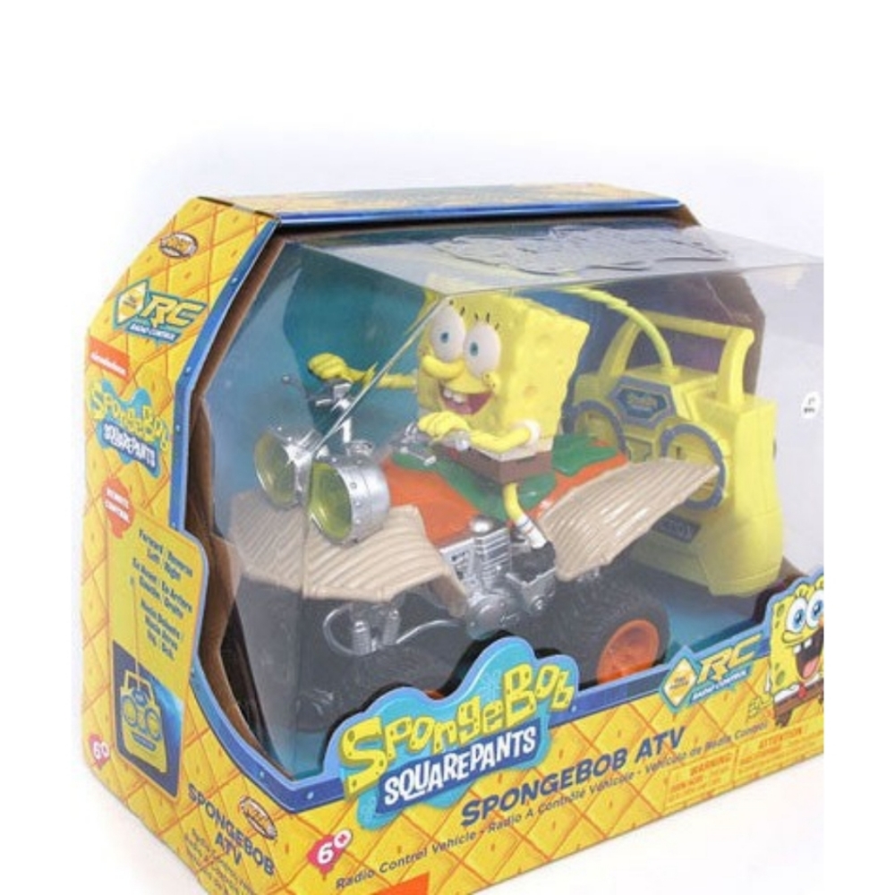 NKOK R/C SpongeBob Squarepants ATV Radio Control Vehicle Yellow 49MHz4+